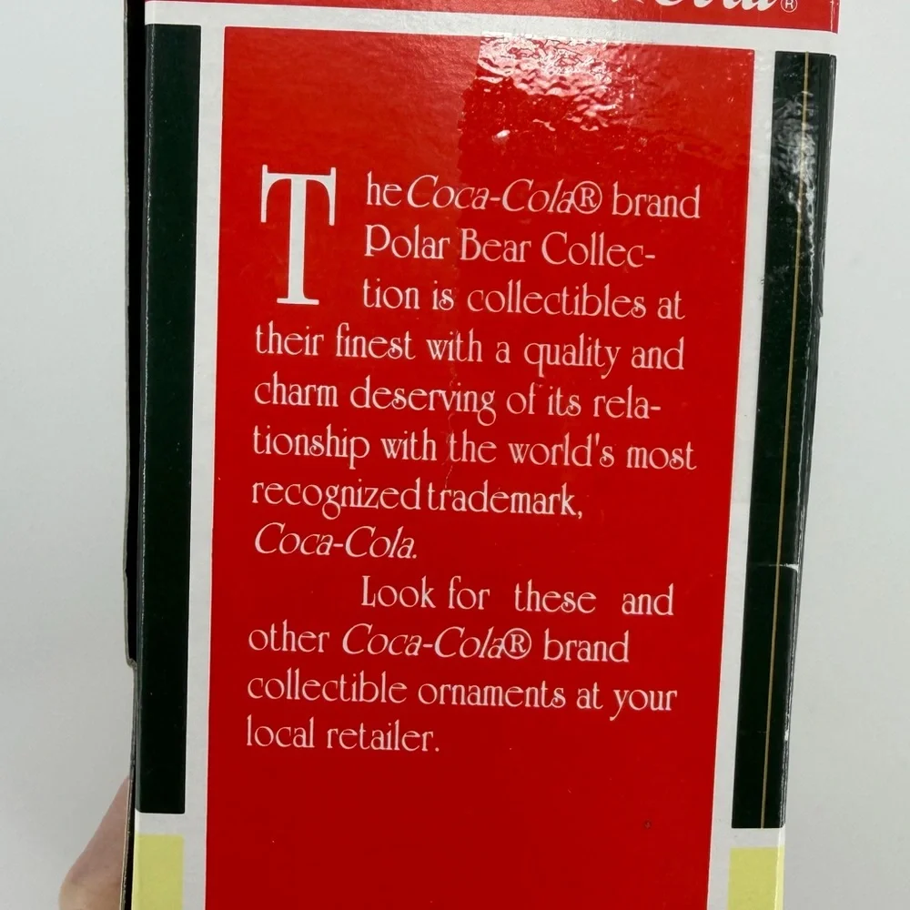 Coca-Cola Town Square Polar Bear Collection Set of 2 in Boxes, 1990s